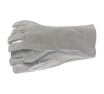 Перчатки спилковые с манжетой для садовых и строительных работ,  размер XL  /67904/  Сибртех